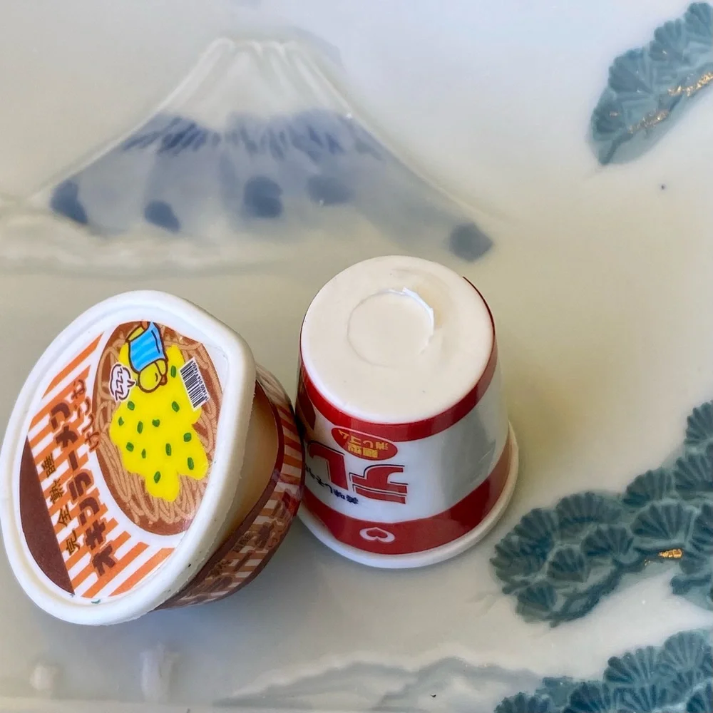 NEW Miniatures Ramen Noodles Eraser Set Two